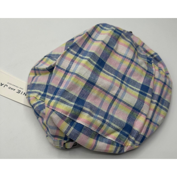 NEW Janie and Jack Plaid Newsboy Hat Purple Yellow Easter Size 2T-3 $24 B16 - Picture 1 of 4